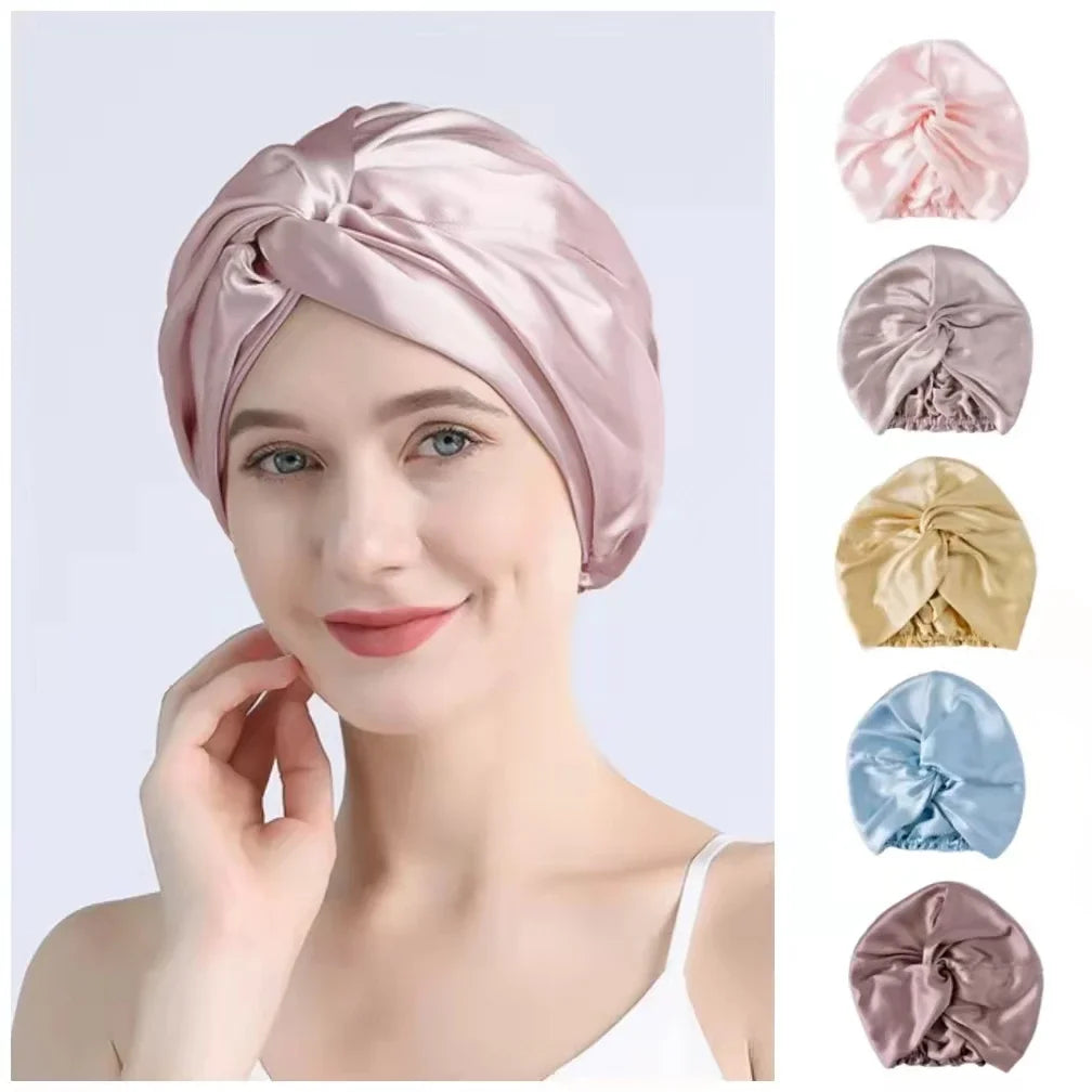 Bonnet en Soie pour Nuit Douce